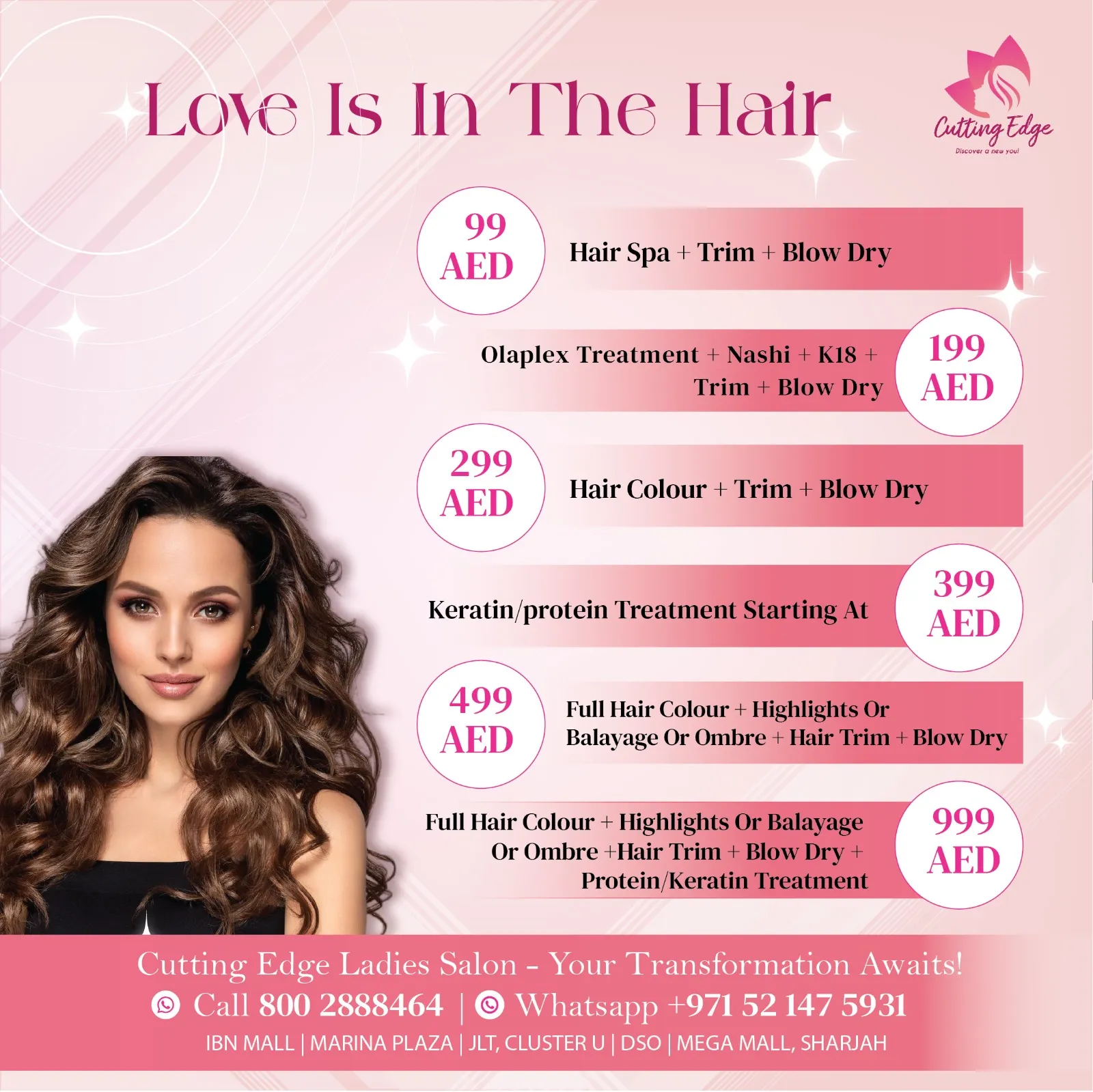 hair color salon dubai